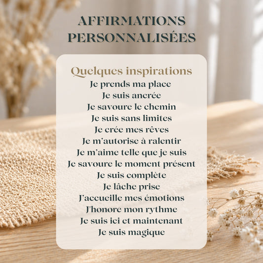 Affirmation personnalisée